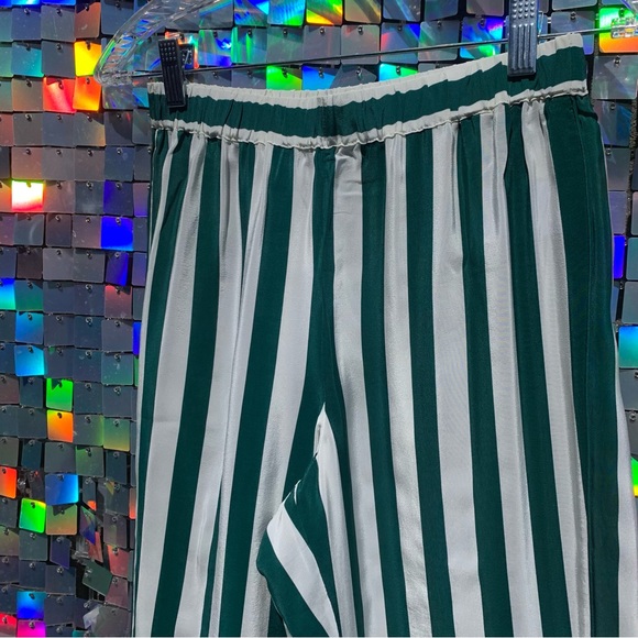 NWT All Year around (AYR) The Flow State Pant in Glass Green Regatta Stripe. - Picture 12 of 13
